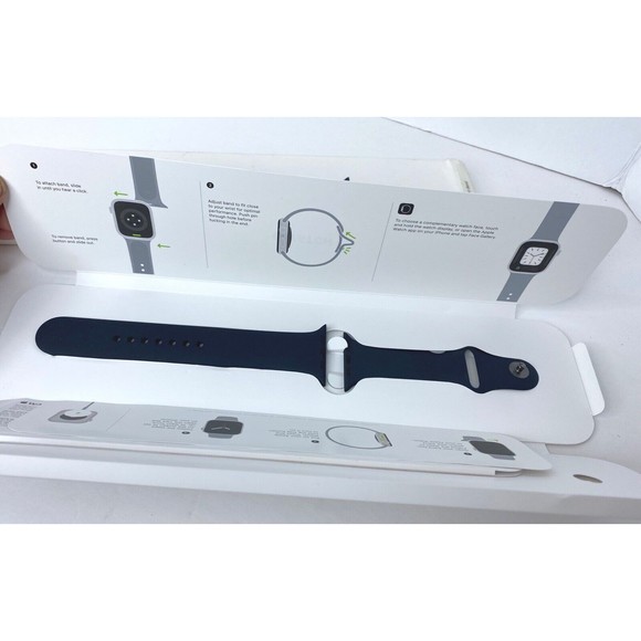Apple Sport Band for Watch Series 7 - Midnight, Size M/L  (45mm) - Picture 2 of 16